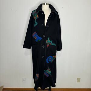 VINTAGE | CB WRAPS Canvasbacks Oversized Wool Blanket Coat Size Large